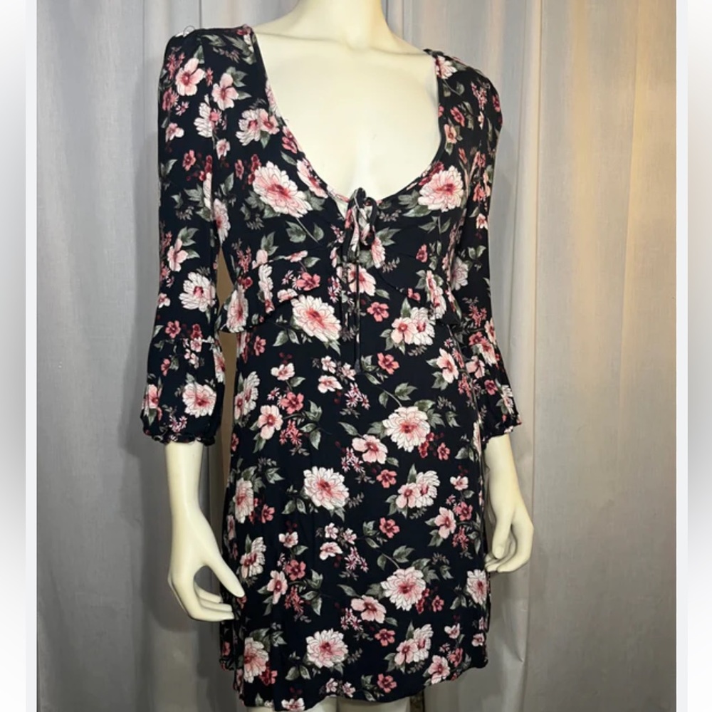 American Eagle Outfitters Black Floral Dress